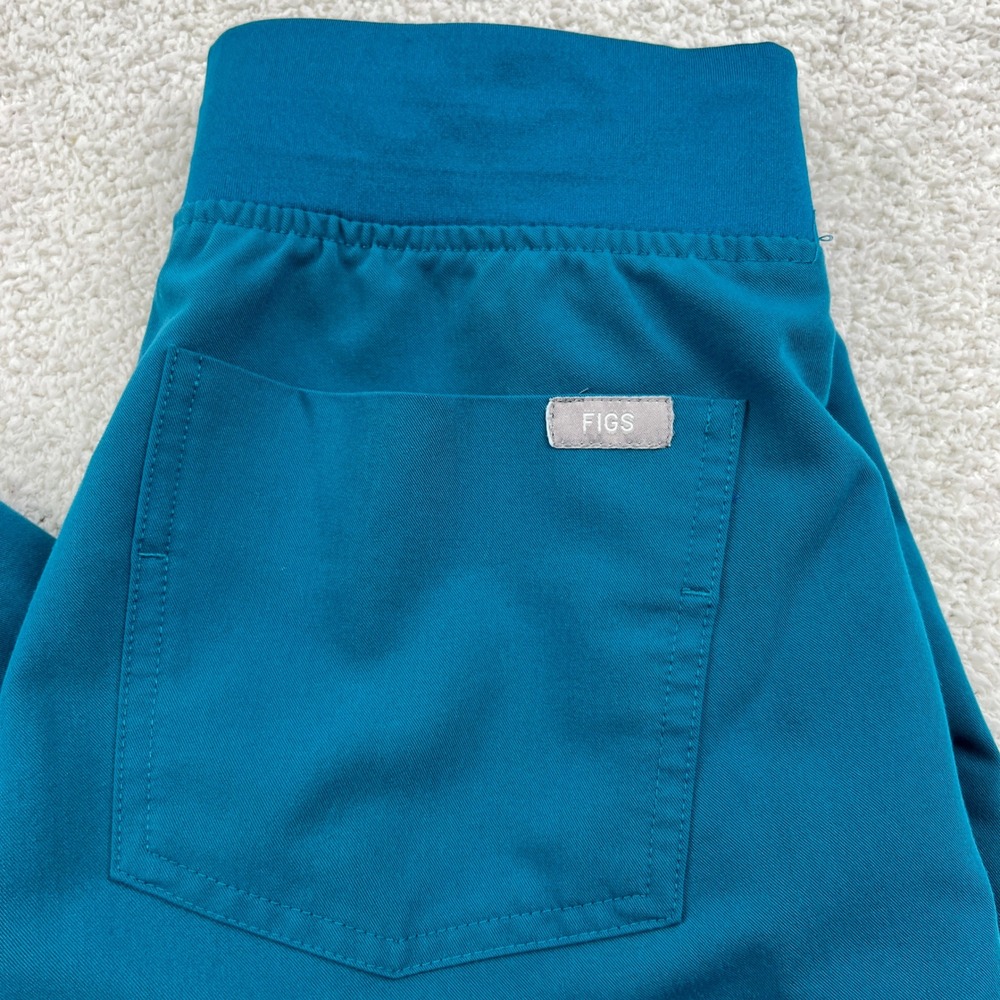 FIGS Zamora Jogger Scrub Pants Women XXS Lot of 2 Teal Rosewood Tech Healthcare - Picture 12 of 16